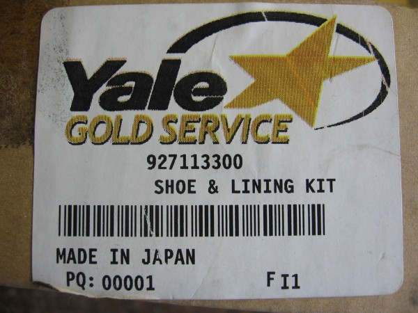YALE 927113300 Brake Shoe Lining Kit