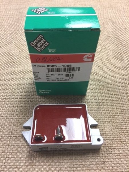 Cummins Onan 0305-1006 VOLTAGE REGULATOR