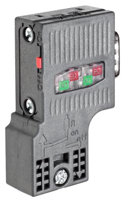 Siemens 6ES7972-0BA52-0XA0 SIMATIC DP,BUS CONNECTOR FOR PROFIBUS UP TO 12 MBIT/S 90 DEGREE ANGLE CABLE OUTLET