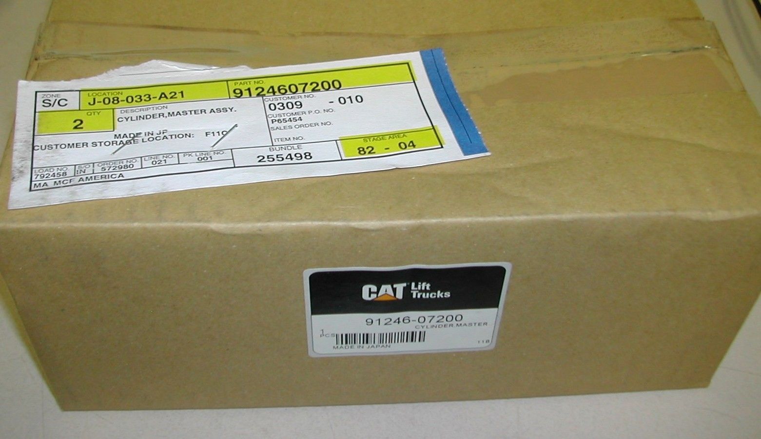 Caterpillar 9124607200 Master Clyinder