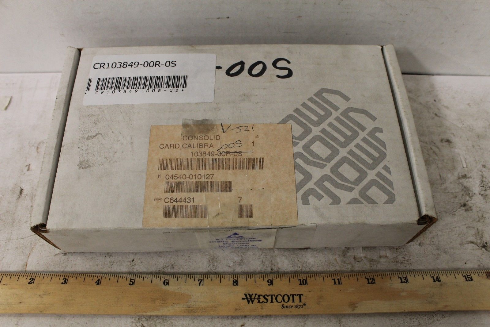 Crown 103849-00R-0S Calibration Card
