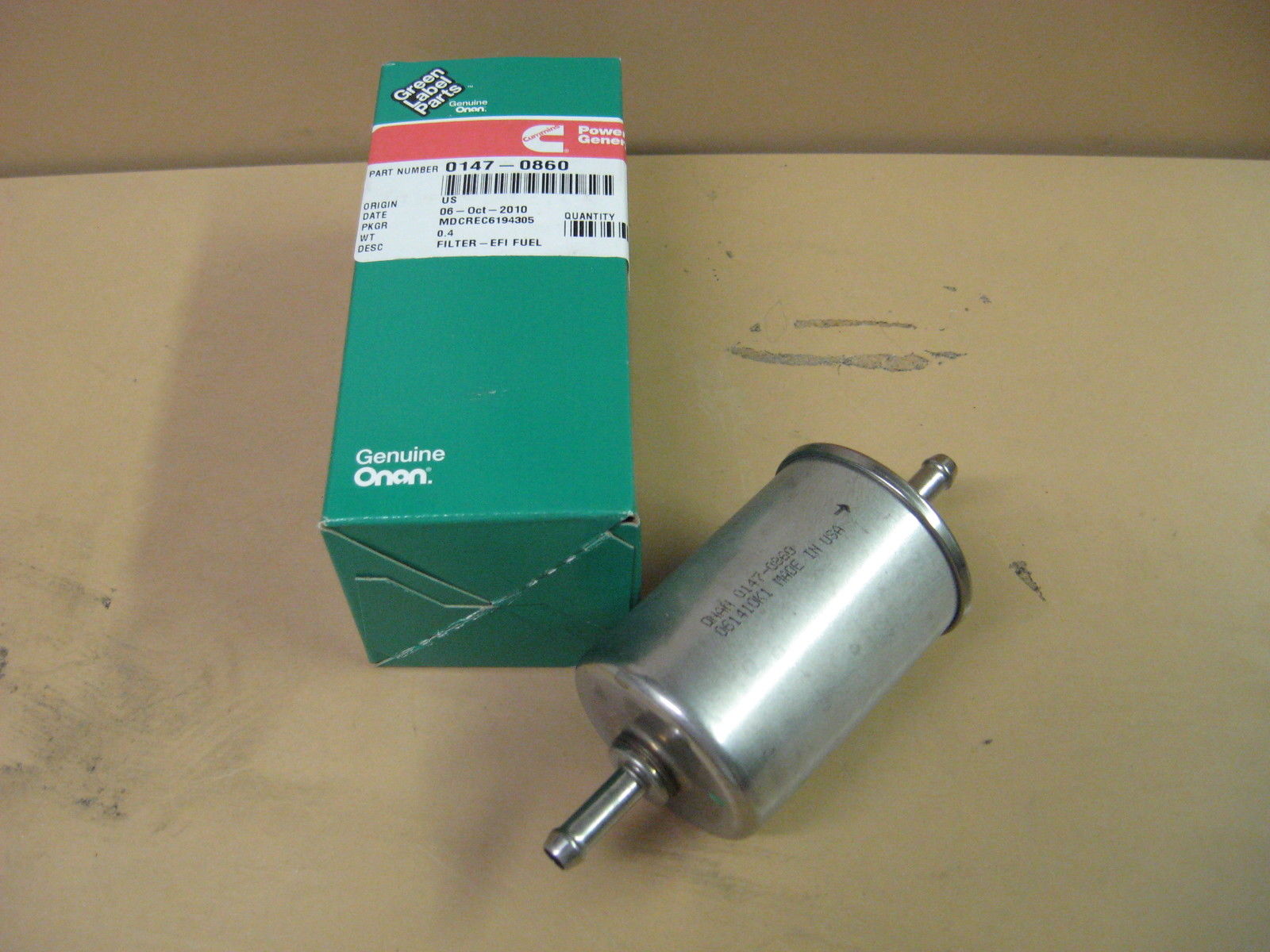 Cummins Onan 0147-0860 Fuel Filter