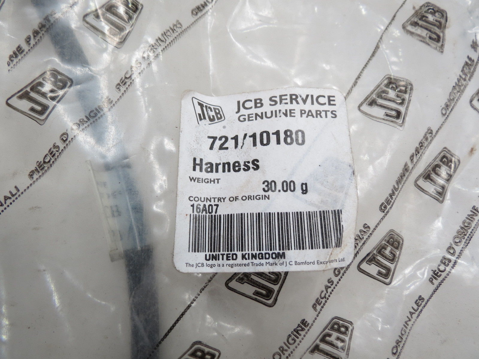 JCB 721/10180 Harness Assy