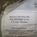 Volvo Penta 3850883-4 Oil Filter Kit